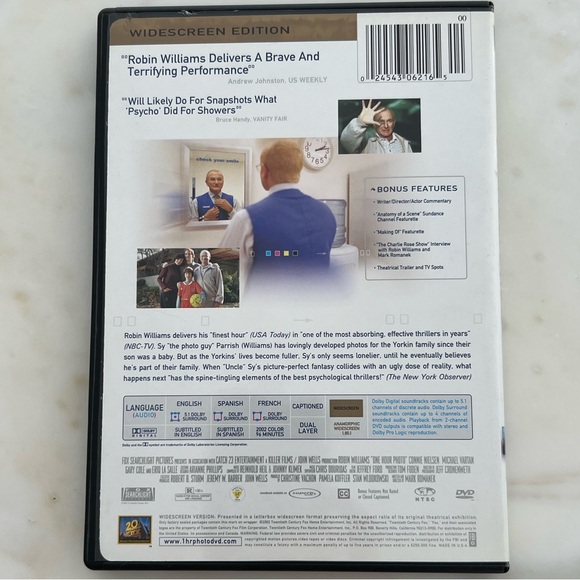ONE HOUR PHOTO DVD - Picture 3 of 3